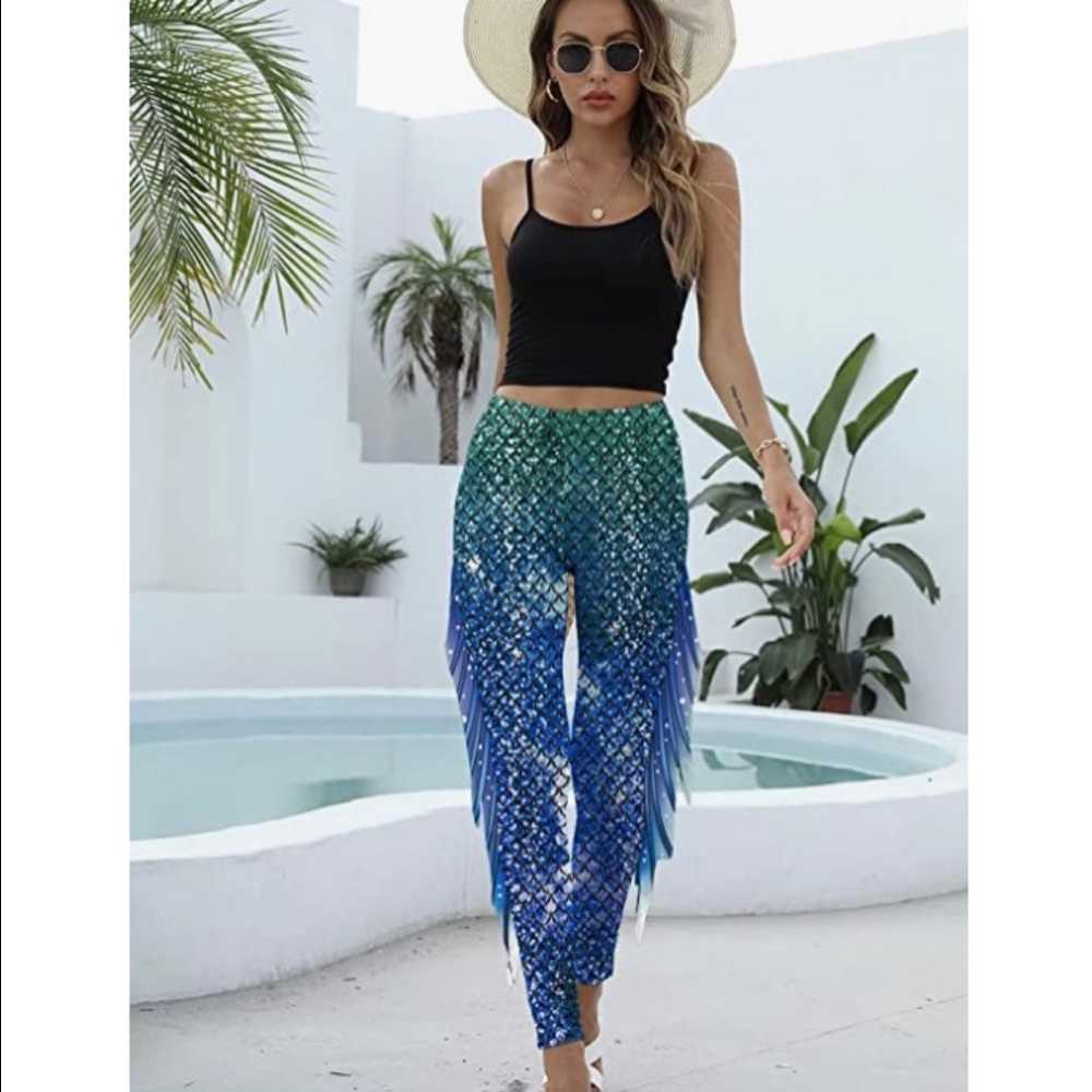 Mermaid Fish Scale Yoga Leggings